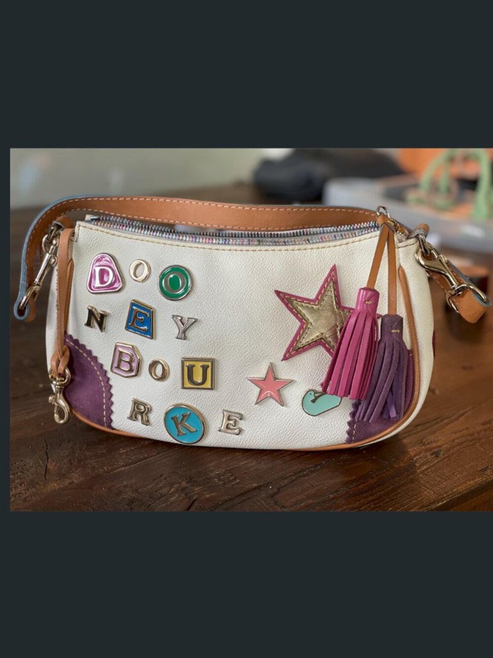 Rare Vintage Dooney & Bourke x Lindsay Lohan Y2K Charms Shoulder Bag